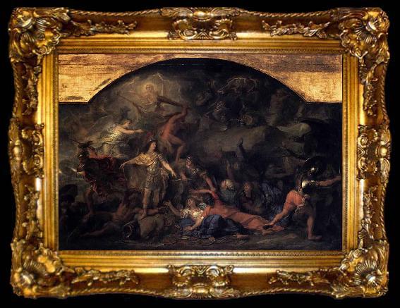framed  Charles le Brun The Conquest of Franche Comte, ta009-2